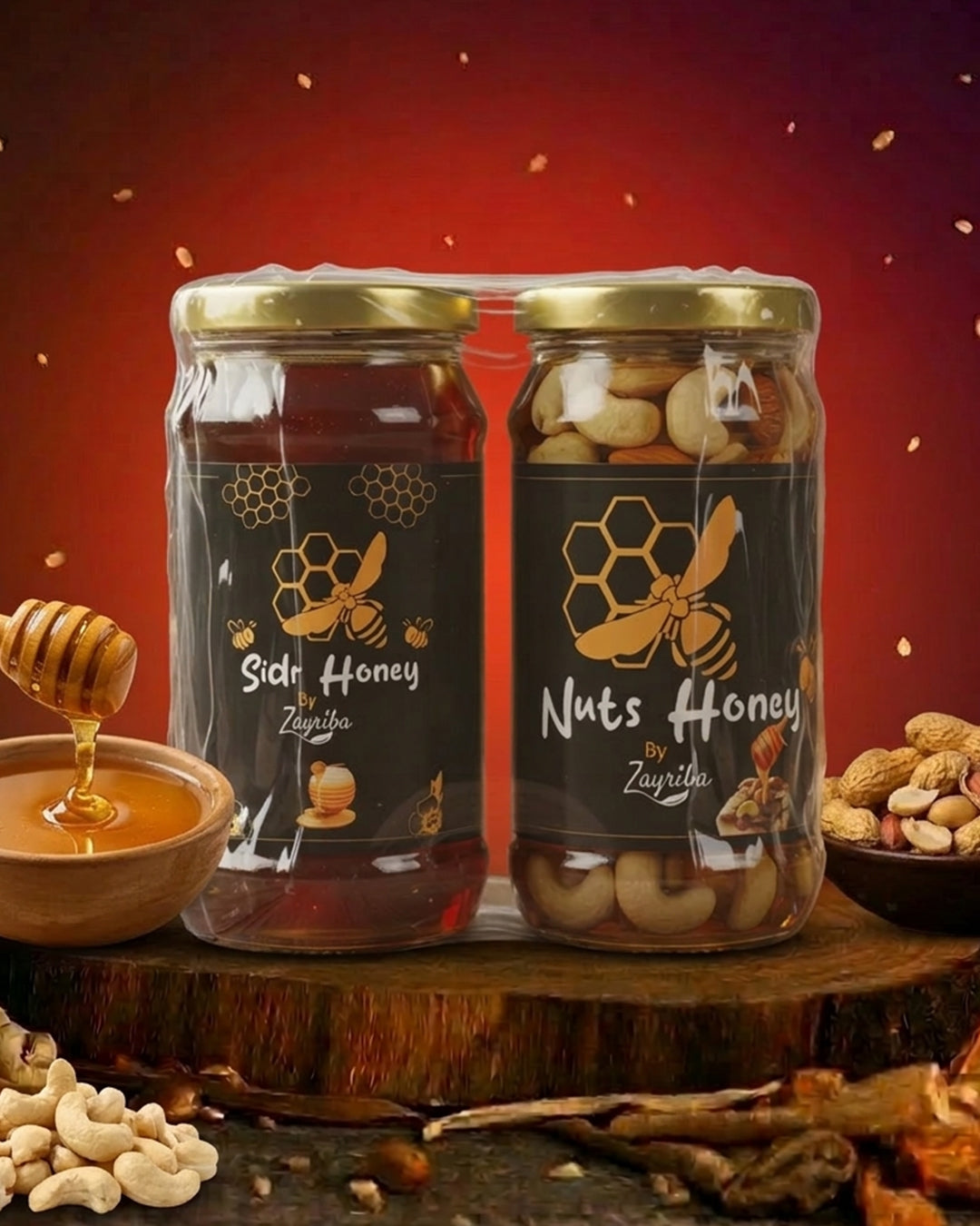 Nuts Huney And Sidr Honey Bundle Pack